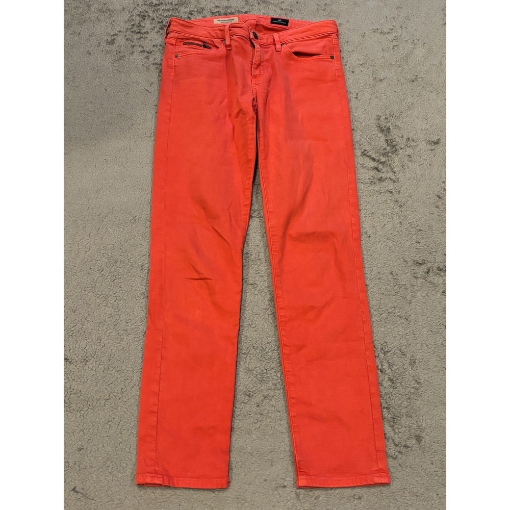 AG Adriano Goldschmied Jeans Womens 26R Coral Stevie Ankle Slim Straight Skinny